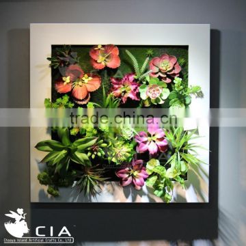 Living wall art artificial vertical succulent garden art