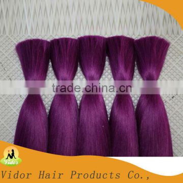 Purple Remy Human Hair Bulk