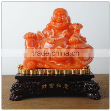 chinese luckly buddha statue , jade resin buddha