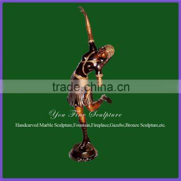 Outdoor Cast Bronze Dancing Girl Statue