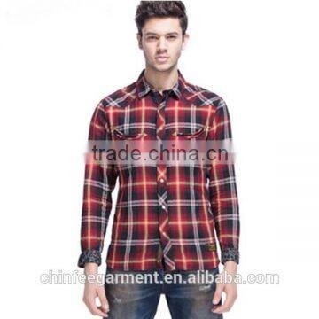 Autumn Mens Checked Flannel Shirts