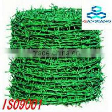 PVC green barbed wire