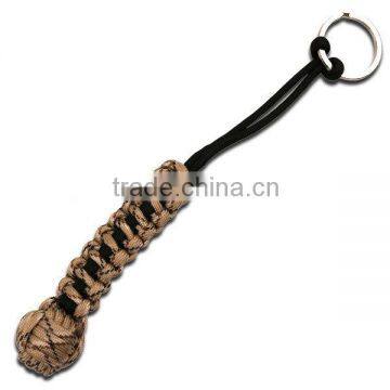 Hot Self-defense Monkey Fist Cobra Knot Paracord Keychain Bracelet