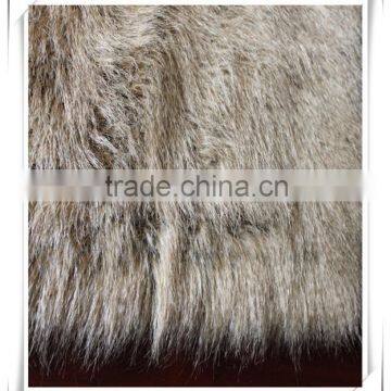 RY15092113 long pile brown fake fur fabric