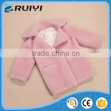 Long Coat for Girl, Faux Fur Coat for Kids