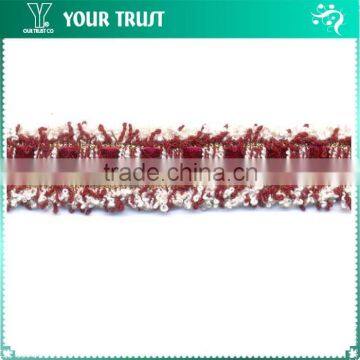 Gold Flat 12MM Grommet Eyelet Cotton Navy Velvet Braid Trimming photo-5