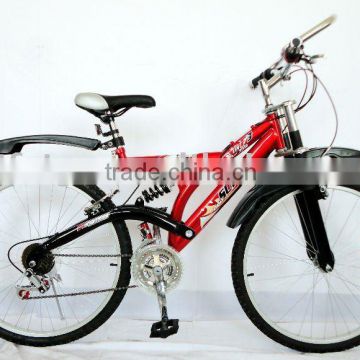 26" V brake suspension bicycle