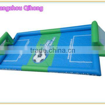 Outdoor commercial used inflatable water soccer field, inflatable soccer arena for sale, inflatable football court