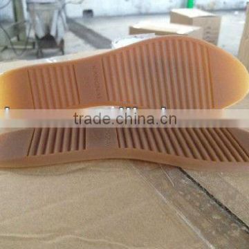 Rubber outer sole manufacture