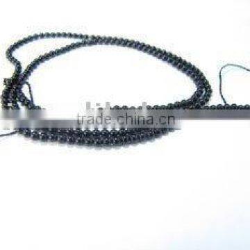 Natural Rock Black Agate Beads