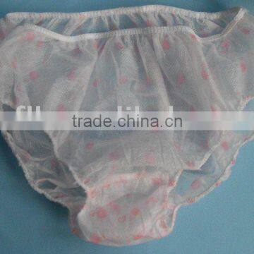 Disposable Ladies Printed Nonwoven Brief