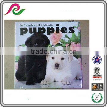 Lovely puppies 16 mouth wall hanging calendars 2014