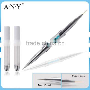 ANY Nail Art Design Rhinestone Handle Double Side Nail Art Brush