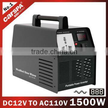 CARSPA 1.5KW portable dc ac power inverter