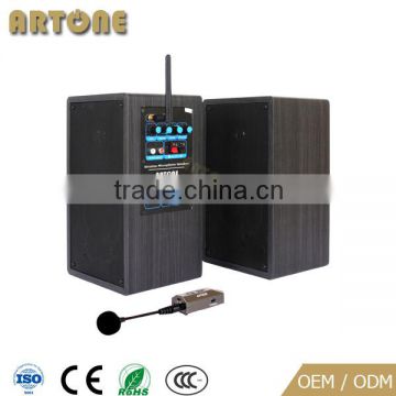 T-243 chinese active pa powered speaker with Wireless Mic