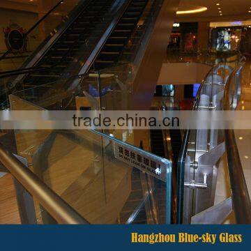 LT 6+0.76PVB+6mm thick clear laminated glass balustrade Australian standard