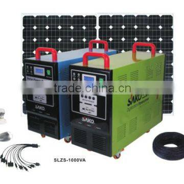 1000VA/800W Moveable Cart Solar System, with AC charger, solar charger, UPS and AVR function, all-in-one system