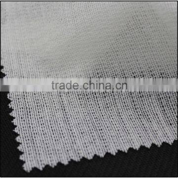 polyester/viscose Weft-insert fusible woven interface fabric fusing garment accessories