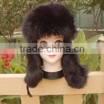 Wholesale price Women Fox Fur Winter Hats/fur caps