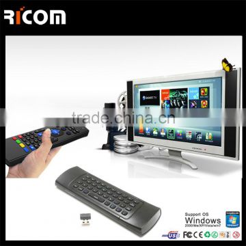 Air fly Mouse with microphone,Air fly Mouse with voice input,Air Mouse with IR study--MX3--Shenzhen Ricom