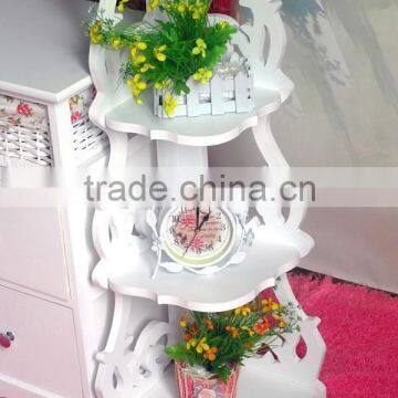 2015 french country garden three tiers wooden flower shelf