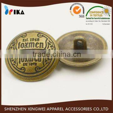 bronze metal Zinc alloy buttons