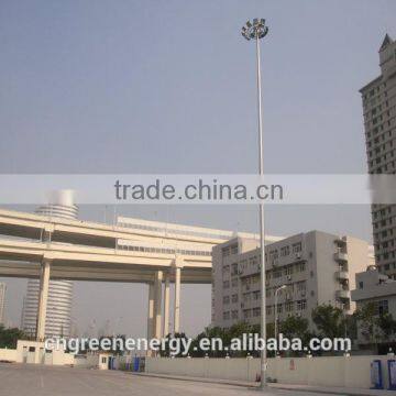 Q345 steel street LED high mast lamp pole of steel pole manufacturer 20m,25m,30m,35m,40m height