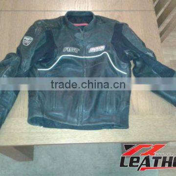 2014 fashion design for men jacket leather biker leather jacket