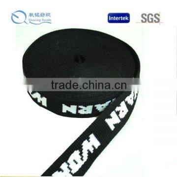 2015 new style high tenacity and good performance vinylon polyester jacquard elastic webbing