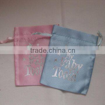 custom silk satin jewelry pouch bags with drawstring