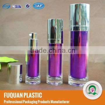 Fashionable deshigned acrylic cosmetic plated bottle