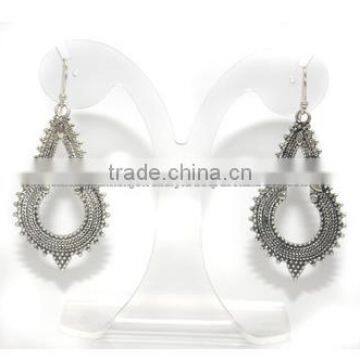 Plain Silver Plated Sterling Silver Earrings