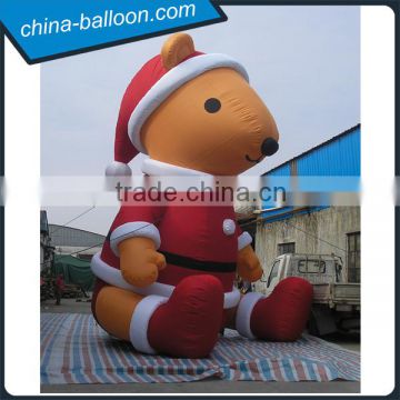 Gaint outdoor lovely advertising inflatable christmas polar bear for sale