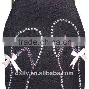 Soft Polyester Cosmetic Case with Crystal
