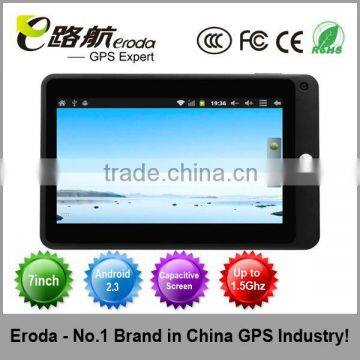 Android 2.3 Eroda cost effective7''mobile computer tablet pc+Capacitive 5 point multi touch screen+512MB+Built in+2GB+wifi,3g