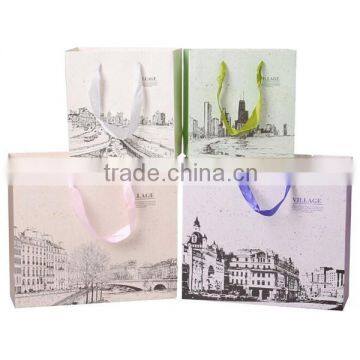 Romantic Europe Scen Paper Shopping Bag