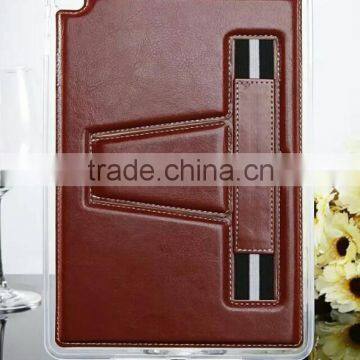 business style foldable tpu surface cover as holder connection TPU back cover case with elastic band stand function for tab
