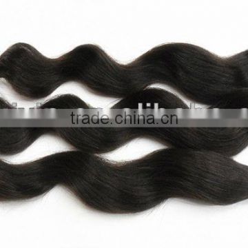 2014 unprocessed peruvian virgin hair weft loose wave hair extension