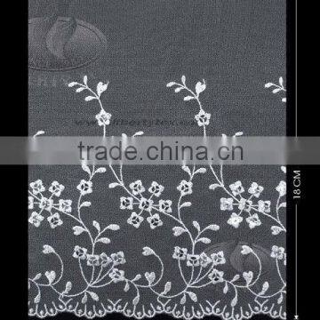 Sequins fine floral embroidery design lace for dress