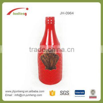 home & garden red wine bottle ocean wholesale ceramic animal planter