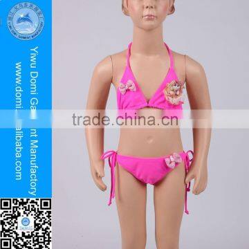 Pink bowknot girls pictures children fashion bikini,young girls in bikini