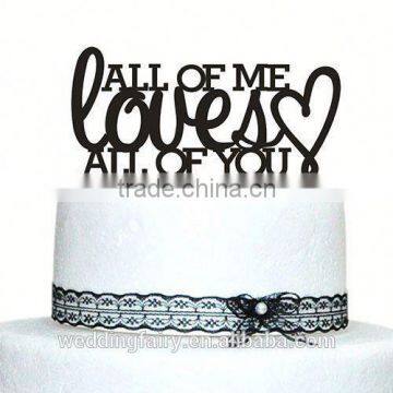 HOT SALE Custom Design acrylic wedding cake topper for sale