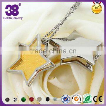 Unique Star Pendant with Magnetic Gold in China Top Ten Selling Products