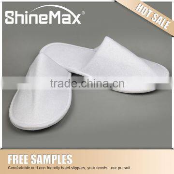 cotton nonskid white slipper for hotel