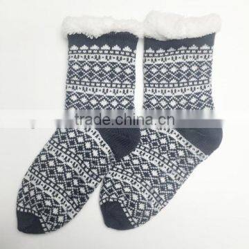 Unisex Comfortable Warm Home Socks With Antislip Gel for Winter photo-2