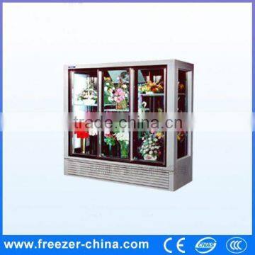 Glass door direct cooling direct cooler flower freezer