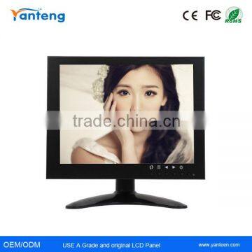 IPS screen 8inch Industrial LCD CCTV monitor with 1024x768 Resolution