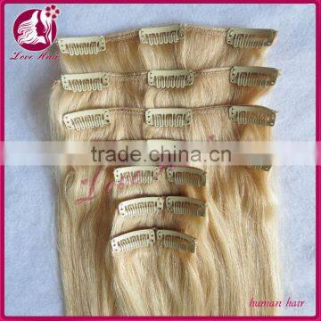 Wholesale Hair Factory Cheap Price 100% Remy Human Clip In Hair Extension