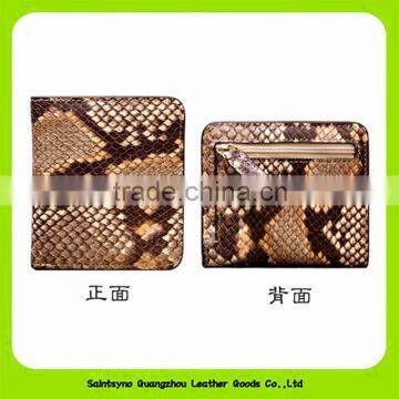 Classic Style Women Retro Snake Leather Wallet Elegant Lady Short Wallet 16909