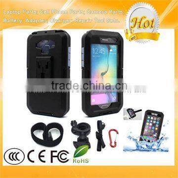 TPU Silicone Bicycle Handlebar Shockproof Waterproof Case for Samsung Galaxy S6 / S6 Edge Black photo-2